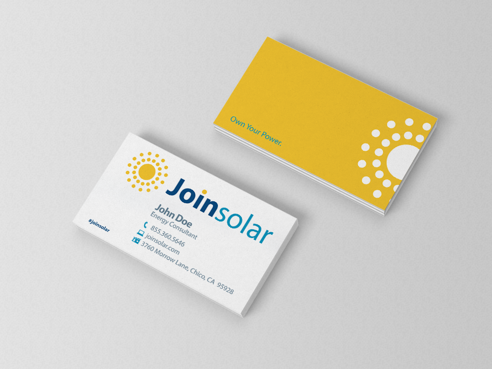 Solar Custom Business Card | Bedrock Markets