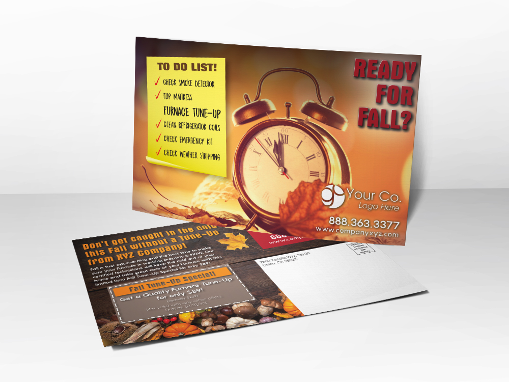 HVAC Marketing Fall Postcard